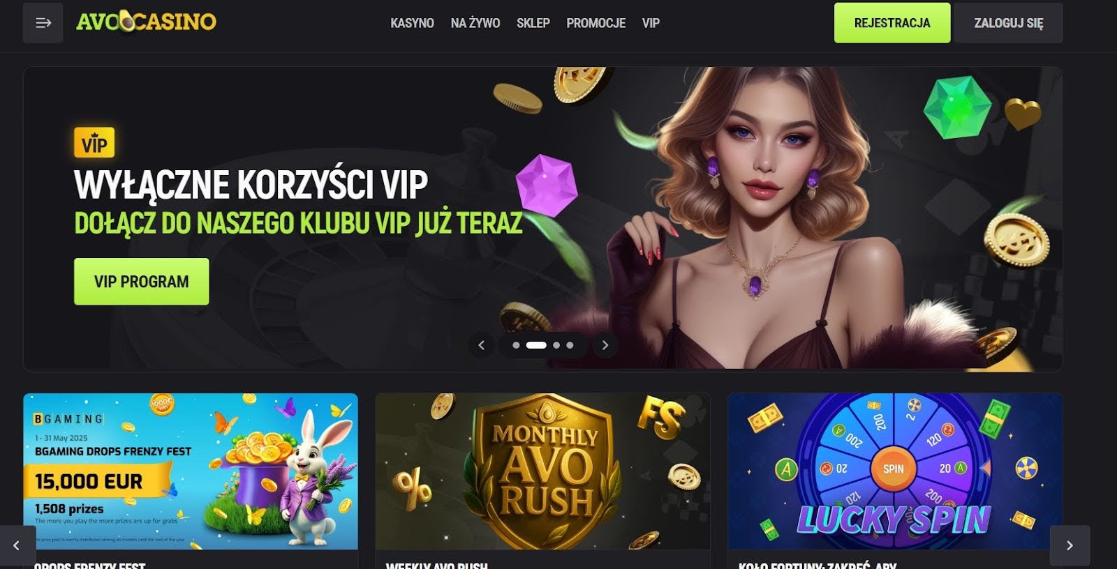 AvoCasino Casino: spory bonus na start i akceptacja kryptowalut AvoCasino Casino: spory bonus na start i akceptacja kryptowalut
