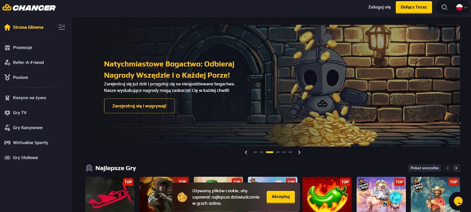 Chancer.bet Casino: najlepszy asortyment gier Chancer.bet Casino: najlepszy asortyment gier